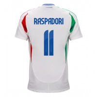 Dres Taliansko Giacomo Raspadori #11 Preč ME 2024 Krátky Rukáv